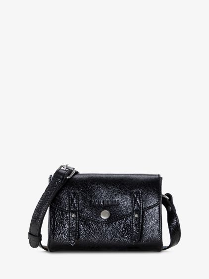 LeMini Indispensable Éclipse mini sac bandoulière en cuir noir