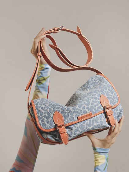 Loulou - Denim / Léopard