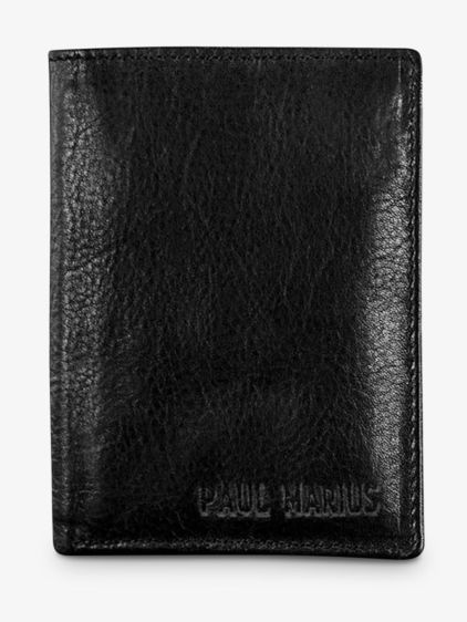 LePortefeuille Marius Noir Huilé portefeuille cuir pour homme