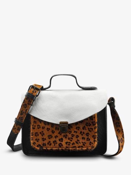 Mademoiselle George L opard Bleu Piscine Argent sac