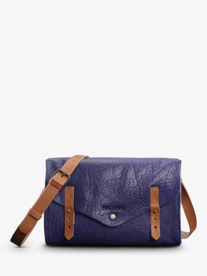 L'Indispensable Denim - sac porté épaule en cuir et jean femme