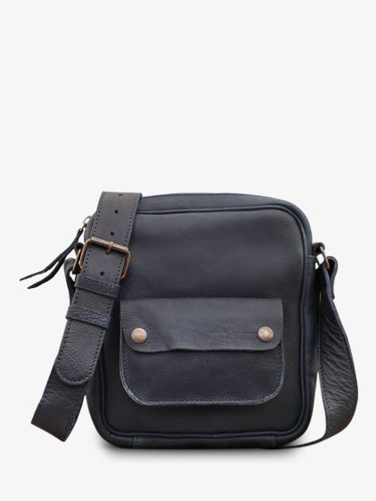 LeSaint Marc Bleu P trole sacoche cuir homme Bleu PAUL MARIUS