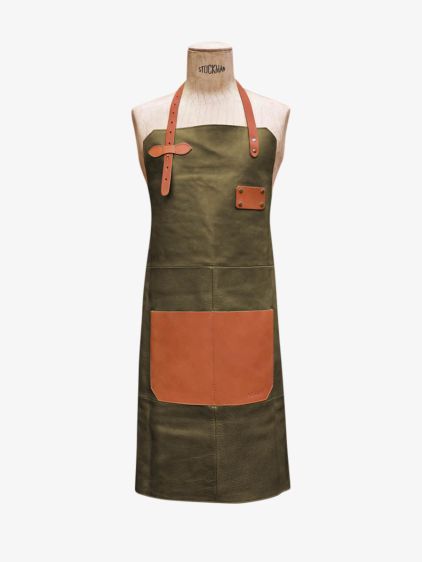 LeTablier en Cuir - Kaki