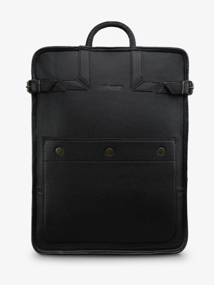 LeCitadin Noir sac a dos en cuir Noir PAUL MARIUS