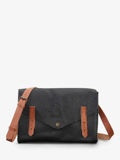 L'Indispensable Denim - sac porté épaule en cuir et jean femme