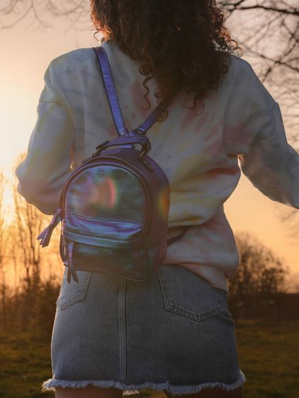 Petit sac sale a dos cuir