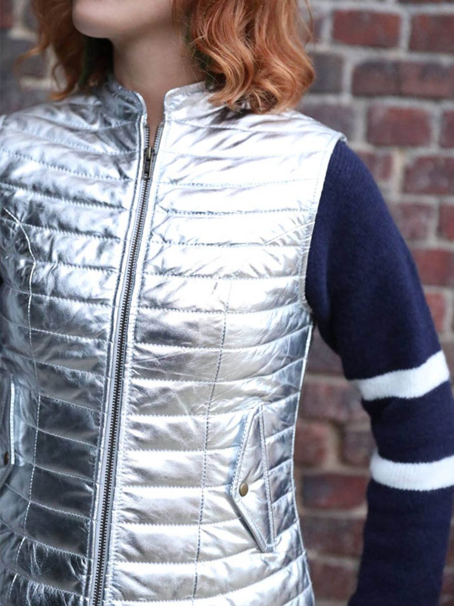 Doudoune deals argentée femme