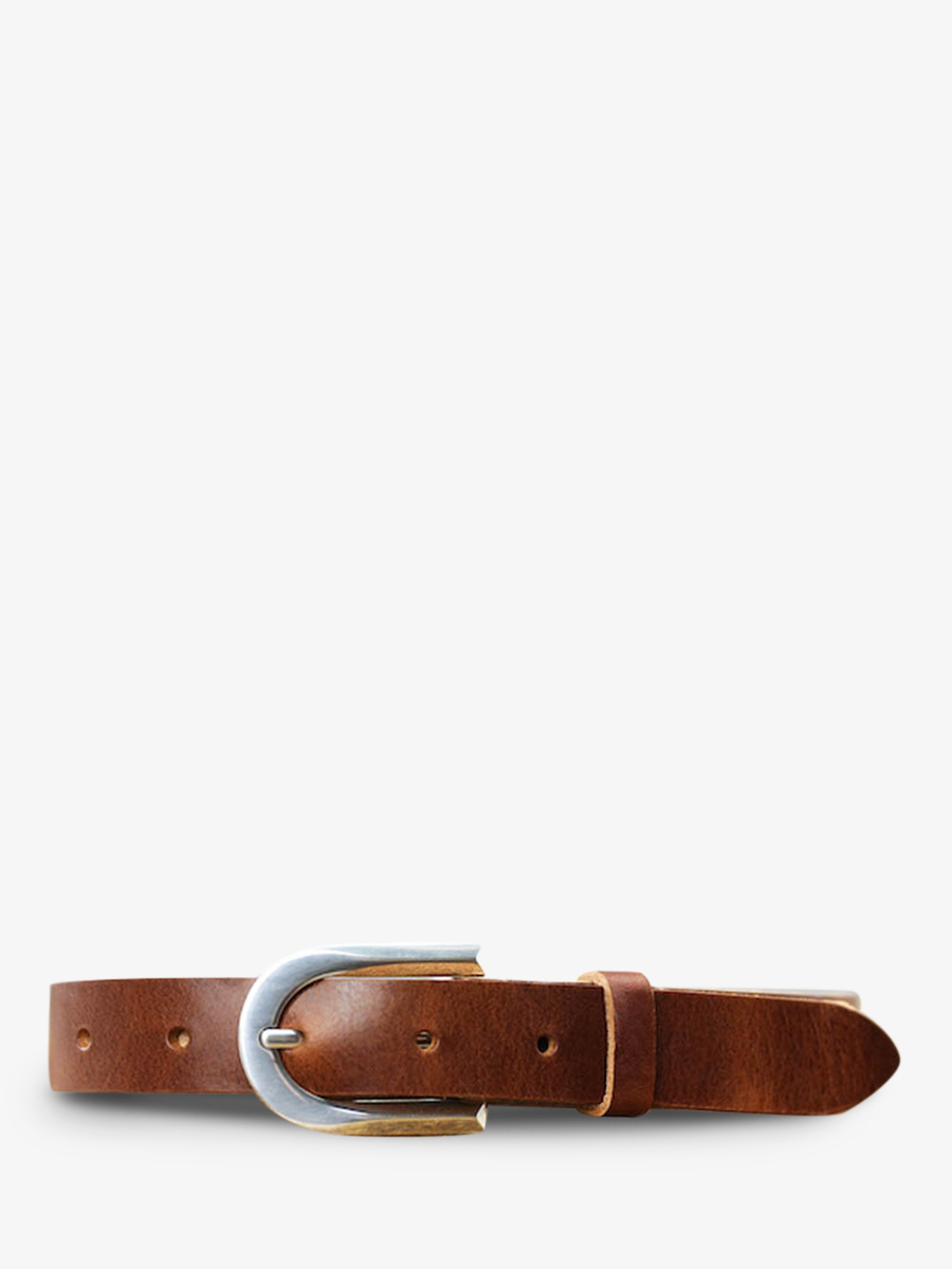 photo-vue-de-face-ceinture-en-cuir-pour-homme-et-femme-marron-laceinture-magnifique-25mm-brun-paul-marius-cdv-25-l-mb