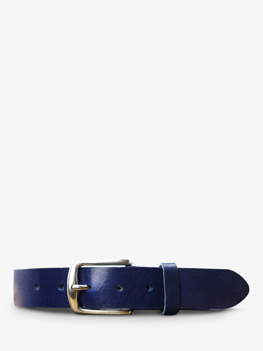 photo-vue-de-face-ceinture-en-cuir-pour-homme-et-femme-bleu-laceinture-magnifique-35mm-bleu-saphir-paul-marius-cdv-35-l-sb