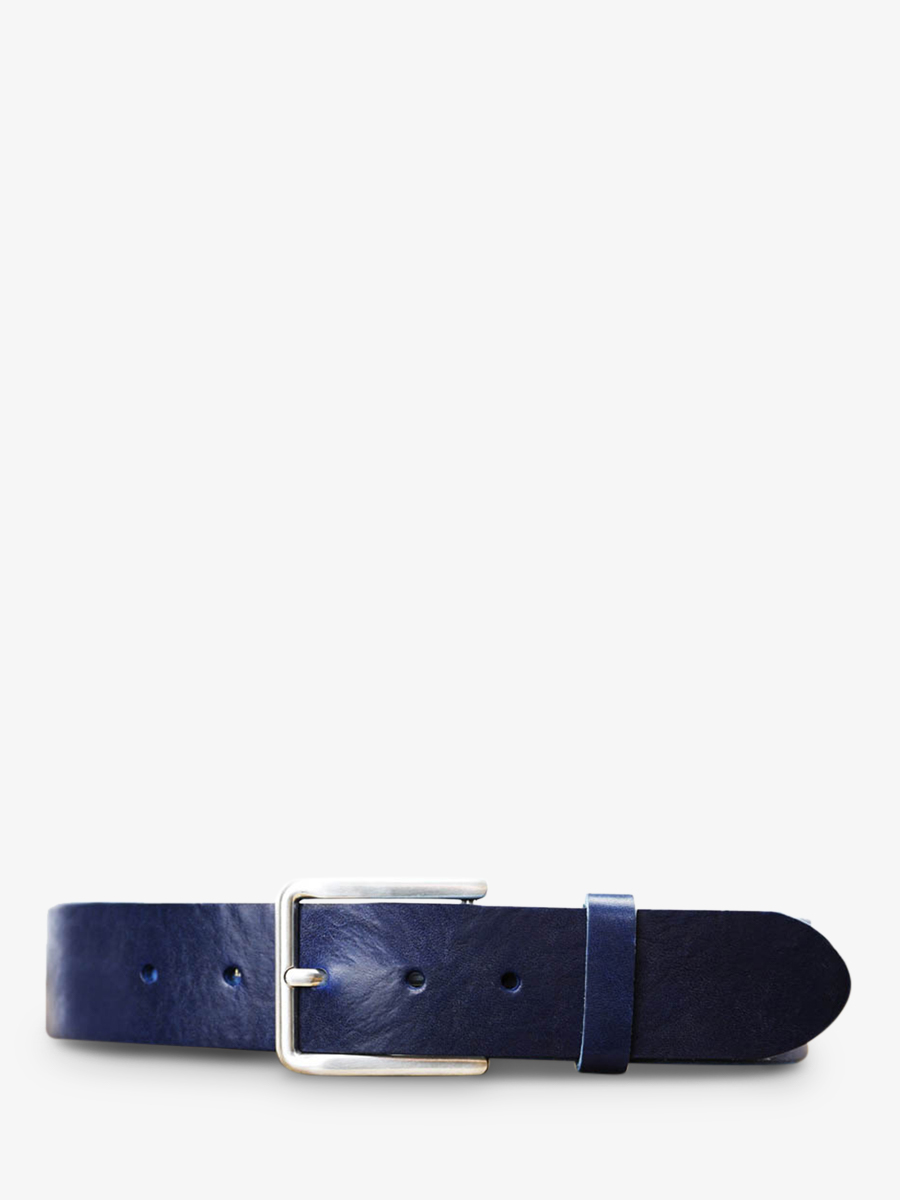 photo-vue-de-face-ceinture-en-cuir-pour-homme-et-femme-bleu-laceinture-magnifique-40mm-bleu-saphir-paul-marius-cdv-40-l-sb