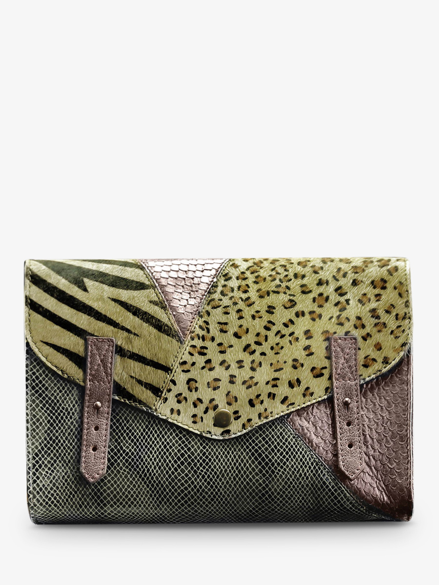 photo-vue-de-face-sac-bandouliere-cuir-femme-kaki-cuivre-lindispensable-chimere-kaki-cuivre-paul-marius-w08-ch-k-c