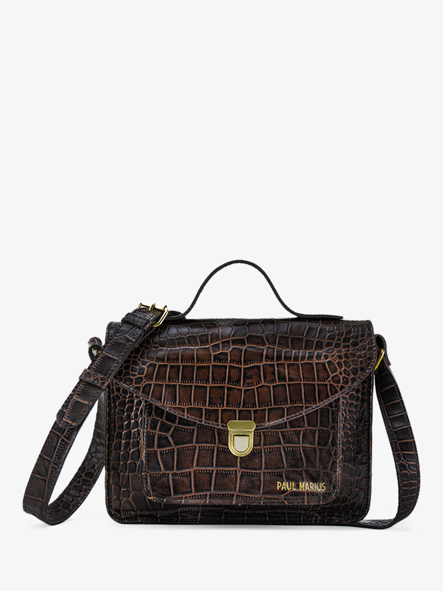 photo-vue-de-cote-sac-bandouliere-cuir-femme-mademoiselle-george-alligator-marron-paul-marius-w05-a-db