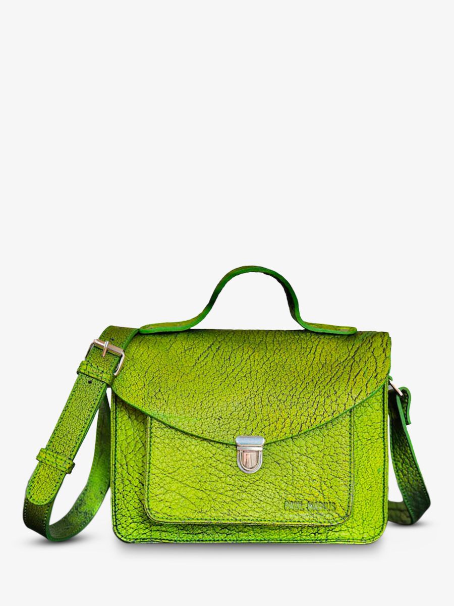 photo-vue-de-face-sac-bandouliere-cuir-femme-vert-mademoiselle-george-absinthe-paul-marius-w05-gr-b