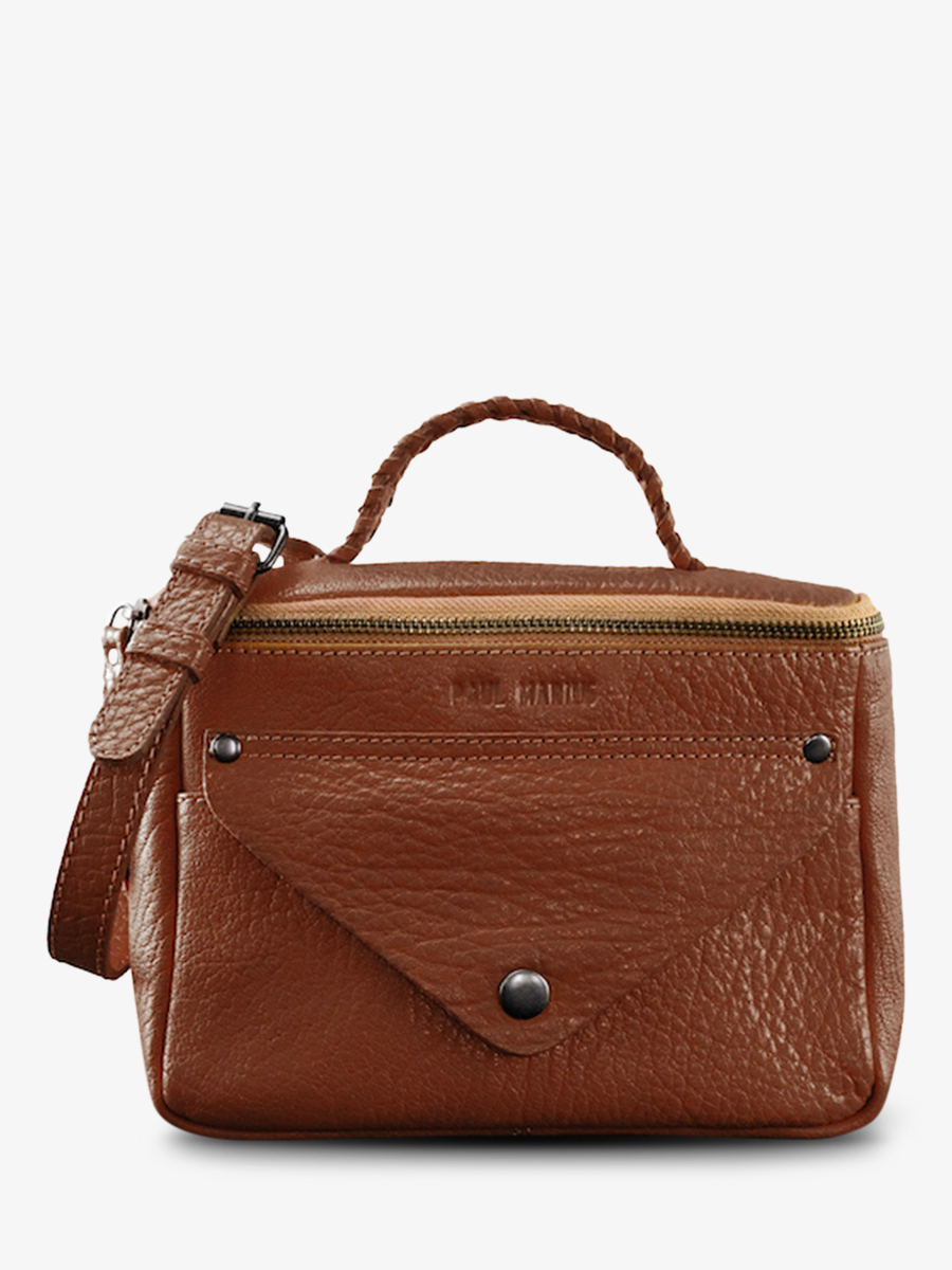 photo-vue-de-face-sac-bandouliere-cuir-femme-marron-legavroche-reedition-naturel-paul-marius-w26-l