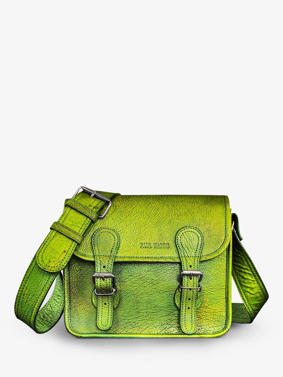 photo-vue-de-face-sac-bandouliere-cuir-femme-vert-lasacoche-s-absinthe-paul-marius-m02s10-gr-b