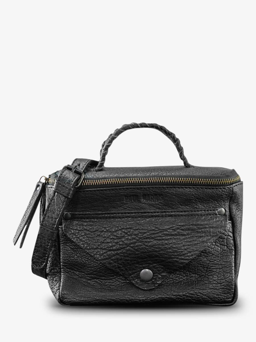 photo-vue-de-face-sac-bandouliere-cuir-femme-noir-legavroche-reedition-noir-paul-marius-w26-b