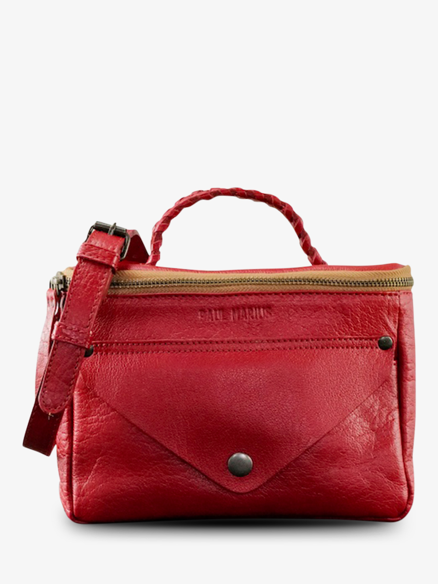 photo-vue-de-face-sac-bandouliere-cuir-femme-rouge-legavroche-reedition-rouge-paul-marius-w26-r