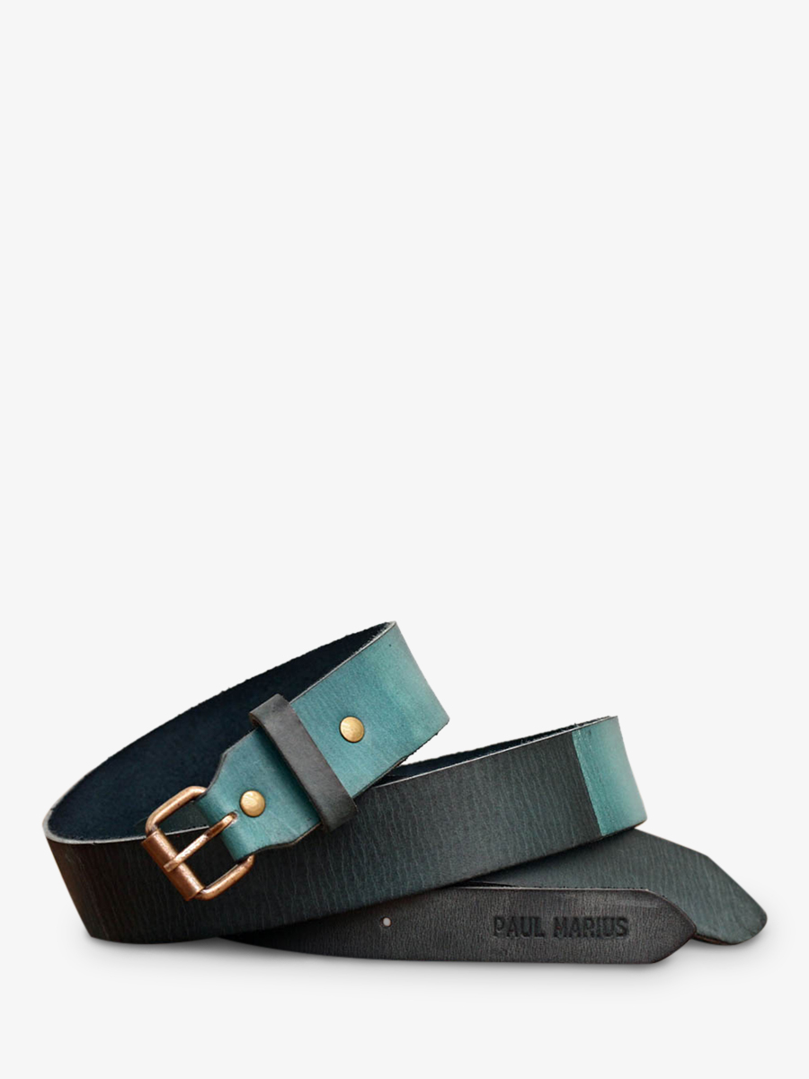 photo-vue-de-face-ceinture-en-cuir-pour-homme-vert-bleu-laceinture-nuances-cobalt-paul-marius-b-3s-bl90