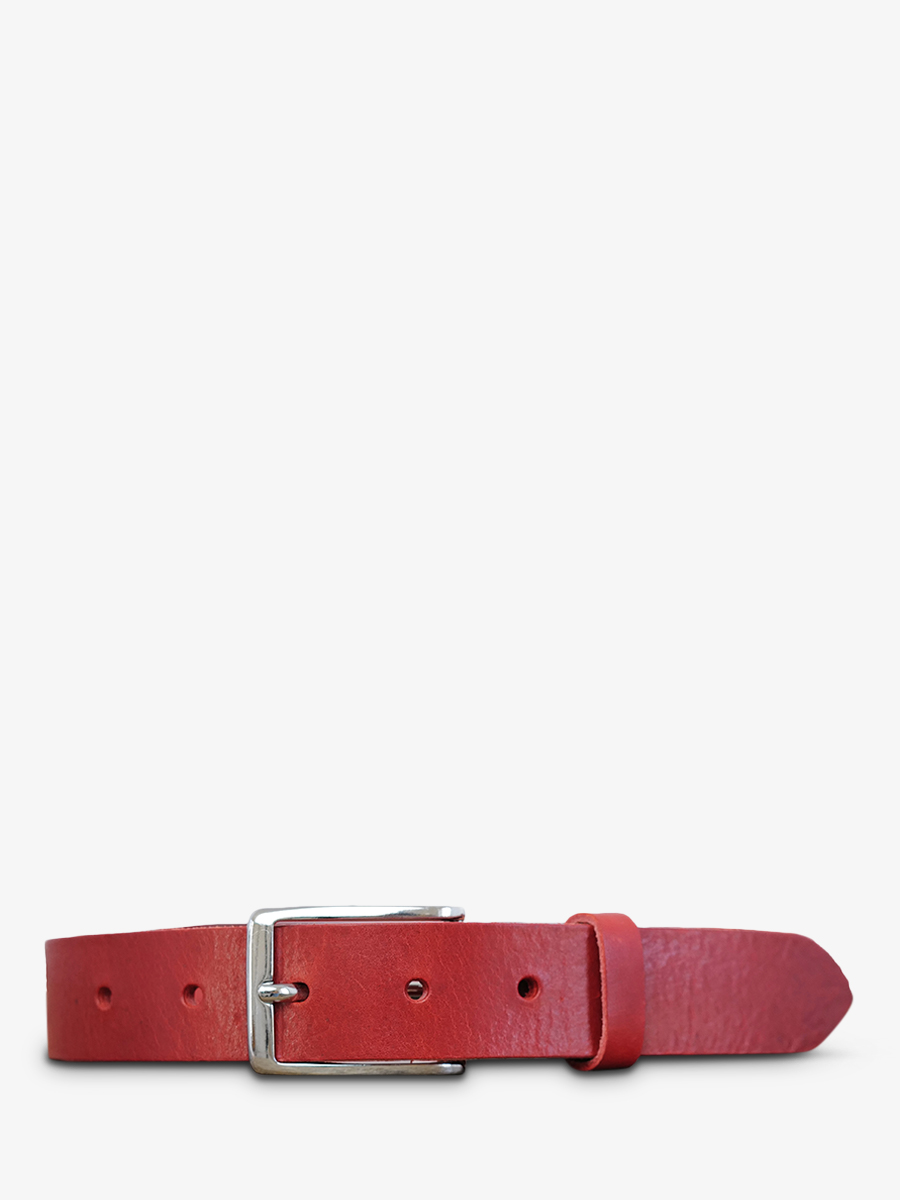 photo-vue-de-face-ceinture-en-cuir-pour-homme-et-femme-rouge-laceinture-magnifique-30mm-rouge-carmin-paul-marius-cdv-30-l-r