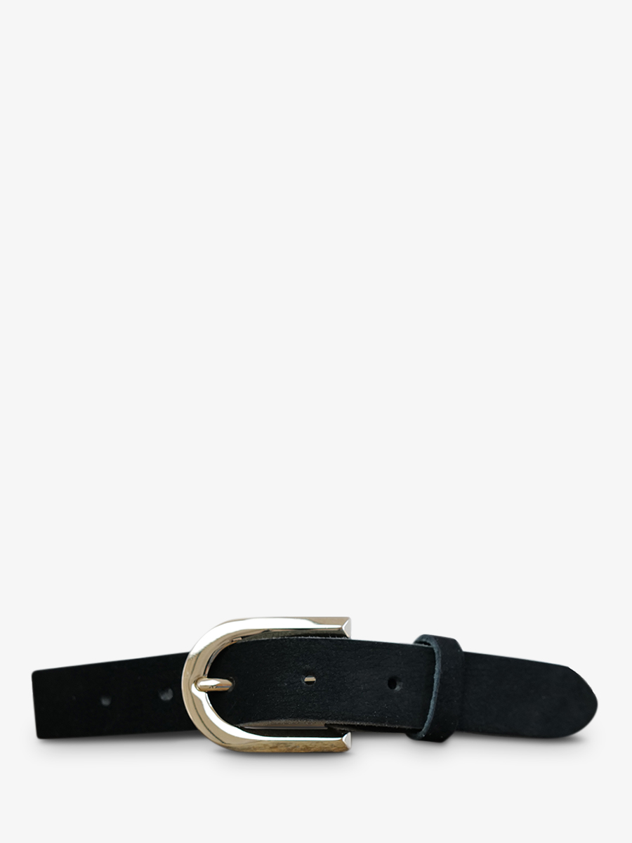 photo-vue-de-face-ceinture-en-cuir-pour-homme-et-femme-noir-laceinture-magnifique-nubuck-25mm-noir-paul-marius-cdv-25-n-b