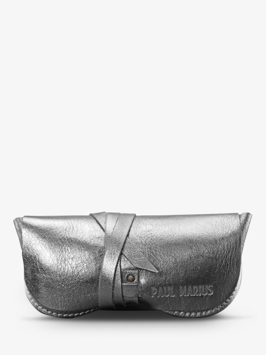 photo-vue-de-face-etui-lunettes-cuir-argente-letui-a-lunettes-argente-paul-marius-m49-s