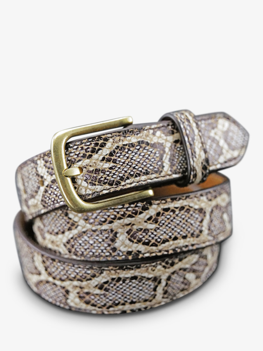 photo-vue-de-cote-ceinture-en-cuir-pour-homme-et-femme-python-laceinture-a-boucle-python-molure-paul-marius-lb-115-p-w