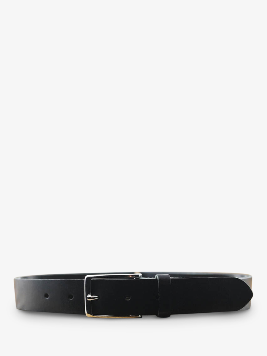 photo-vue-de-face-ceinture-en-cuir-pour-homme-et-femme-noir-laceinture-magnifique-30mm-noir-paul-marius-cdv-30-l-b