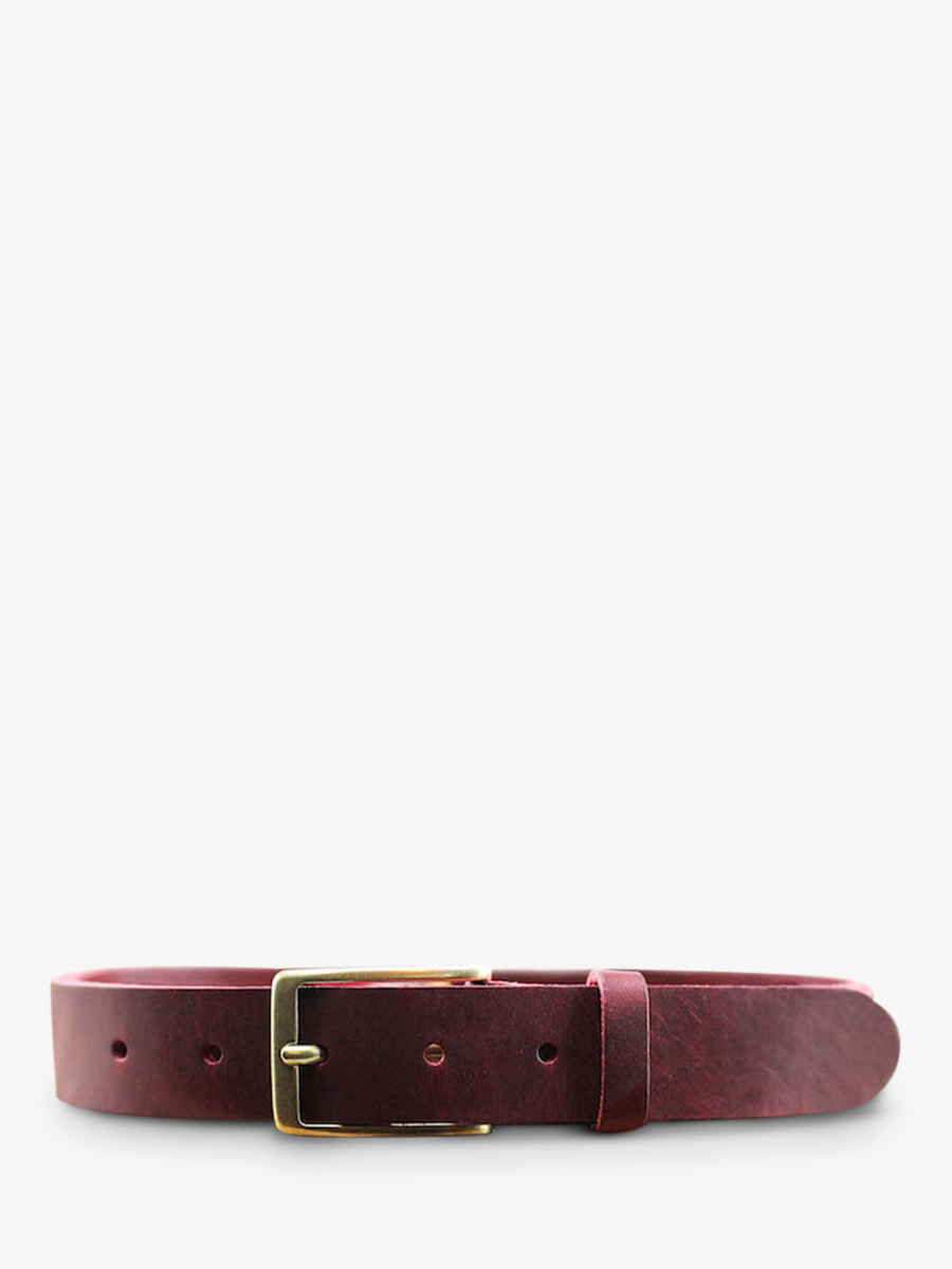 photo-vue-de-face-ceinture-en-cuir-pour-homme-et-femme-violet-laceinture-magnifique-30mm-prune-paul-marius-cdv-30-l-p