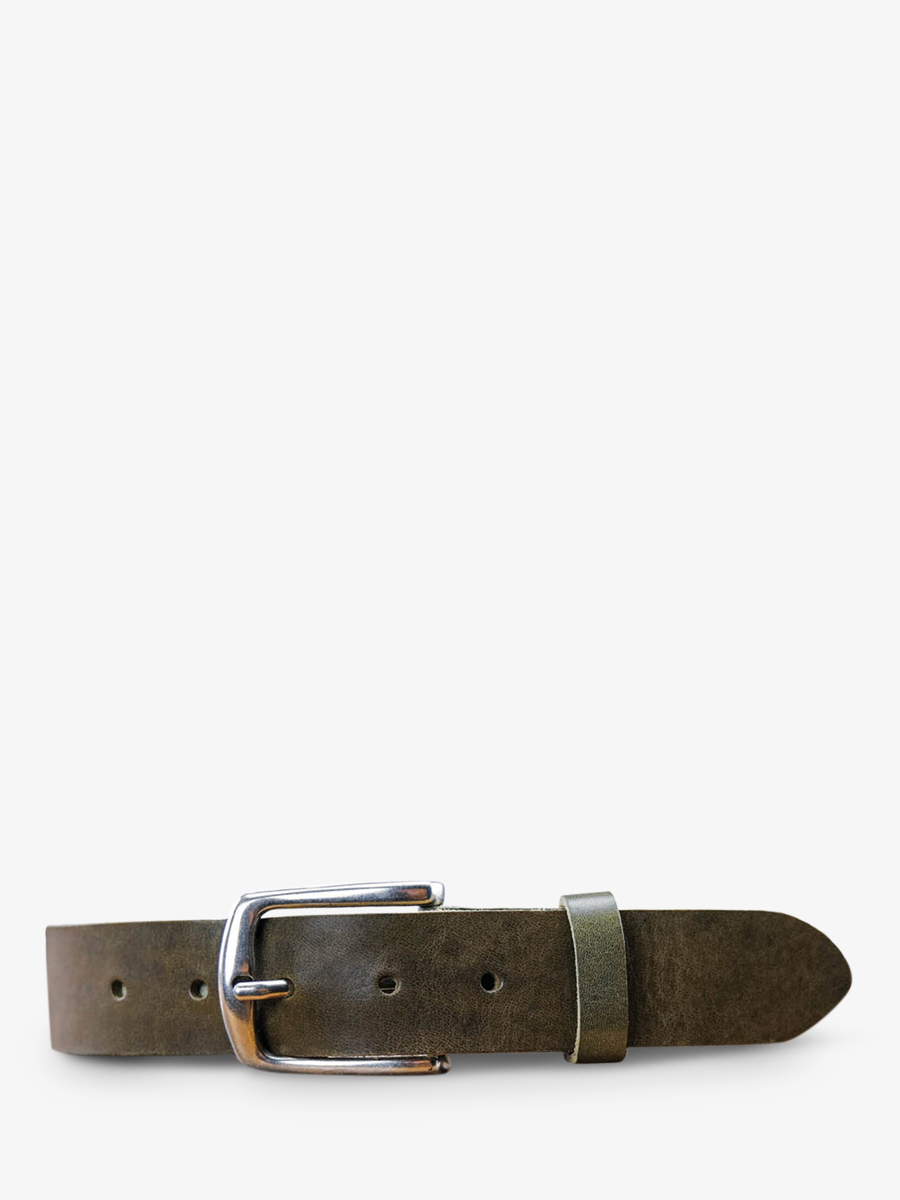 photo-vue-de-face-ceinture-en-cuir-pour-homme-et-femme-kaki-laceinture-magnifique-35mm-kaki-paul-marius-cdv-35-l-k
