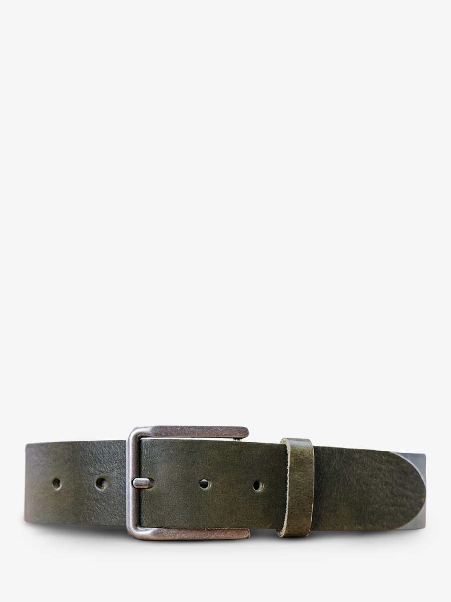 photo-vue-de-face-ceinture-en-cuir-pour-homme-et-femme-kaki-laceinture-magnifique-40mm-kaki-paul-marius-cdv-40-l-k
