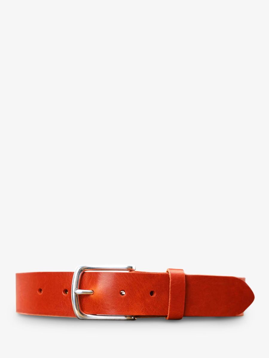photo-vue-de-face-ceinture-en-cuir-pour-homme-et-femme-orange-laceinture-magnifique-35mm-orange-paul-marius-cdv-35-l-o