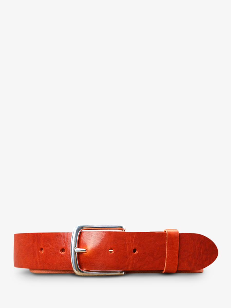 photo-vue-de-face-ceinture-en-cuir-pour-homme-et-femme-orange-laceinture-magnifique-40mm-orange-paul-marius-cdv-40-l-o