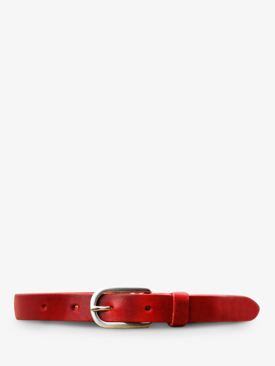 photo-vue-de-face-ceinture-en-cuir-pour-homme-et-femme-rouge-laceinture-magnifique-25mm-rouge-carmin-paul-marius-cdv-25-l-r