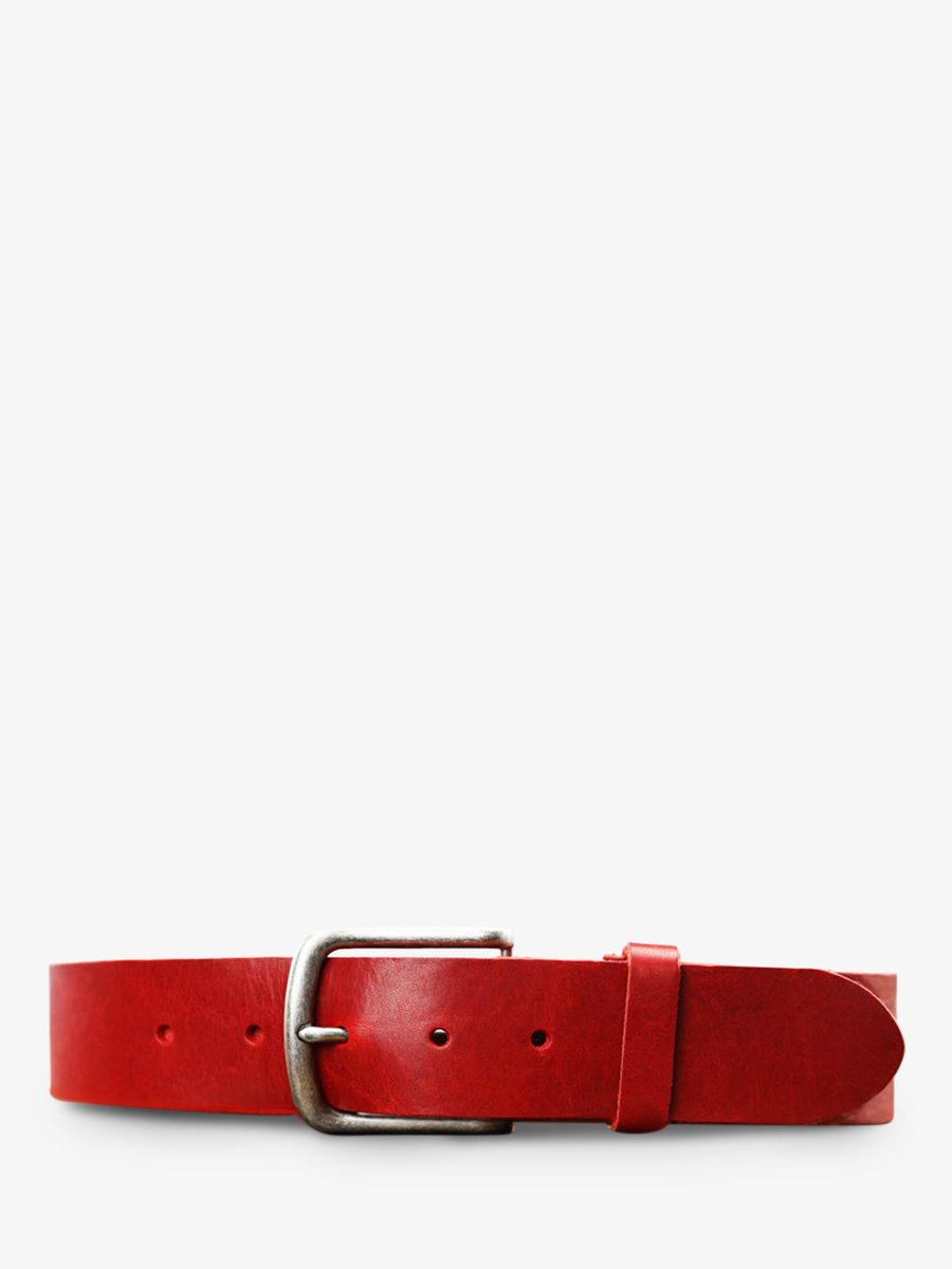 photo-vue-de-face-ceinture-en-cuir-pour-homme-et-femme-rouge-laceinture-magnifique-40mm-rouge-carmin-paul-marius-cdv-40-l-r