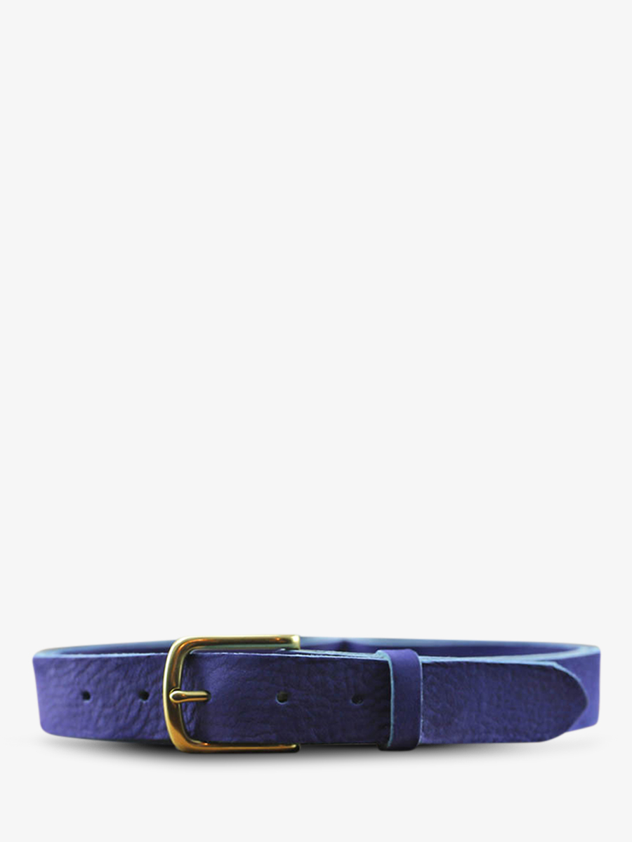 photo-vue-de-face-ceinture-en-cuir-pour-homme-et-femme-bleu-laceinture-magnifique-nubuck-30mm-bleu-electrique-paul-marius-cdv-30-n-eb