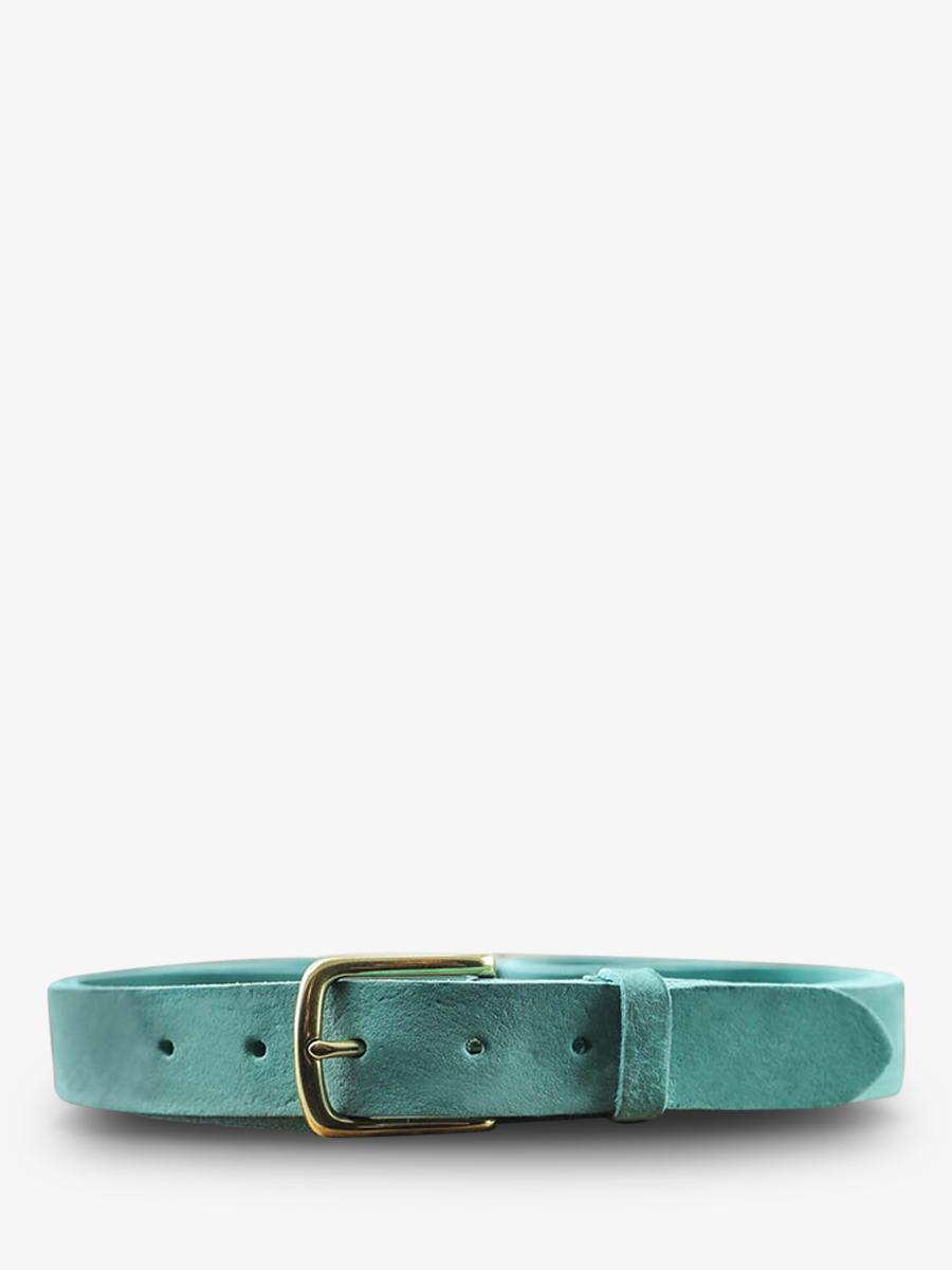 photo-vue-de-face-ceinture-en-cuir-pour-homme-et-femme-bleu-vert-laceinture-magnifique-nubuck-30mm-turquoise-paul-marius-cdv-30-n-tb