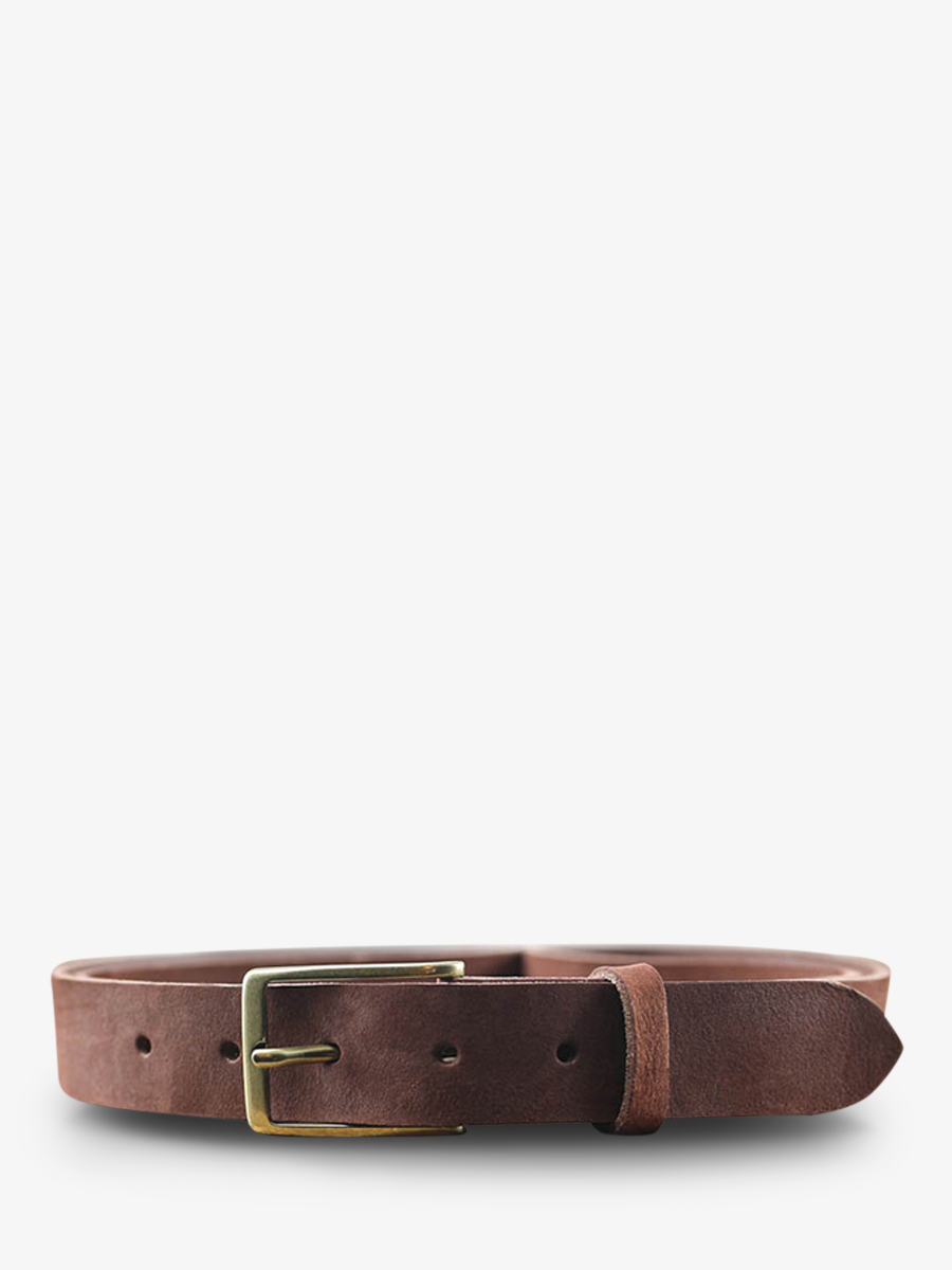 photo-vue-de-face-ceinture-en-cuir-pour-homme-et-femme-marron-laceinture-magnifique-nubuck-30mm-brun-paul-marius-cdv-30-n-mb