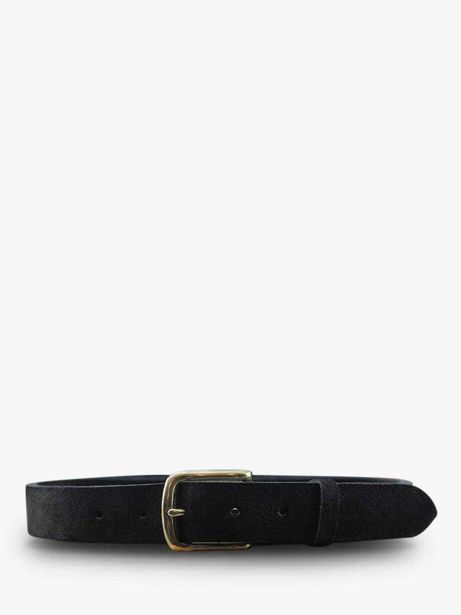 photo-vue-de-face-ceinture-en-cuir-pour-homme-et-femme-noir-laceinture-magnifique-nubuck-30mm-noir-paul-marius-cdv-30-n-b