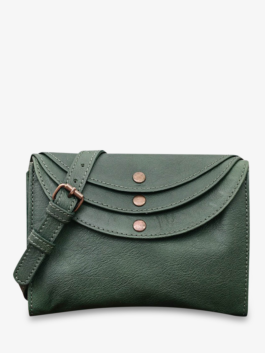 photo-vue-de-face-sac-bandouliere-cuir-femme-vert-laminaudiere-vert-delave-paul-marius-m301-wg