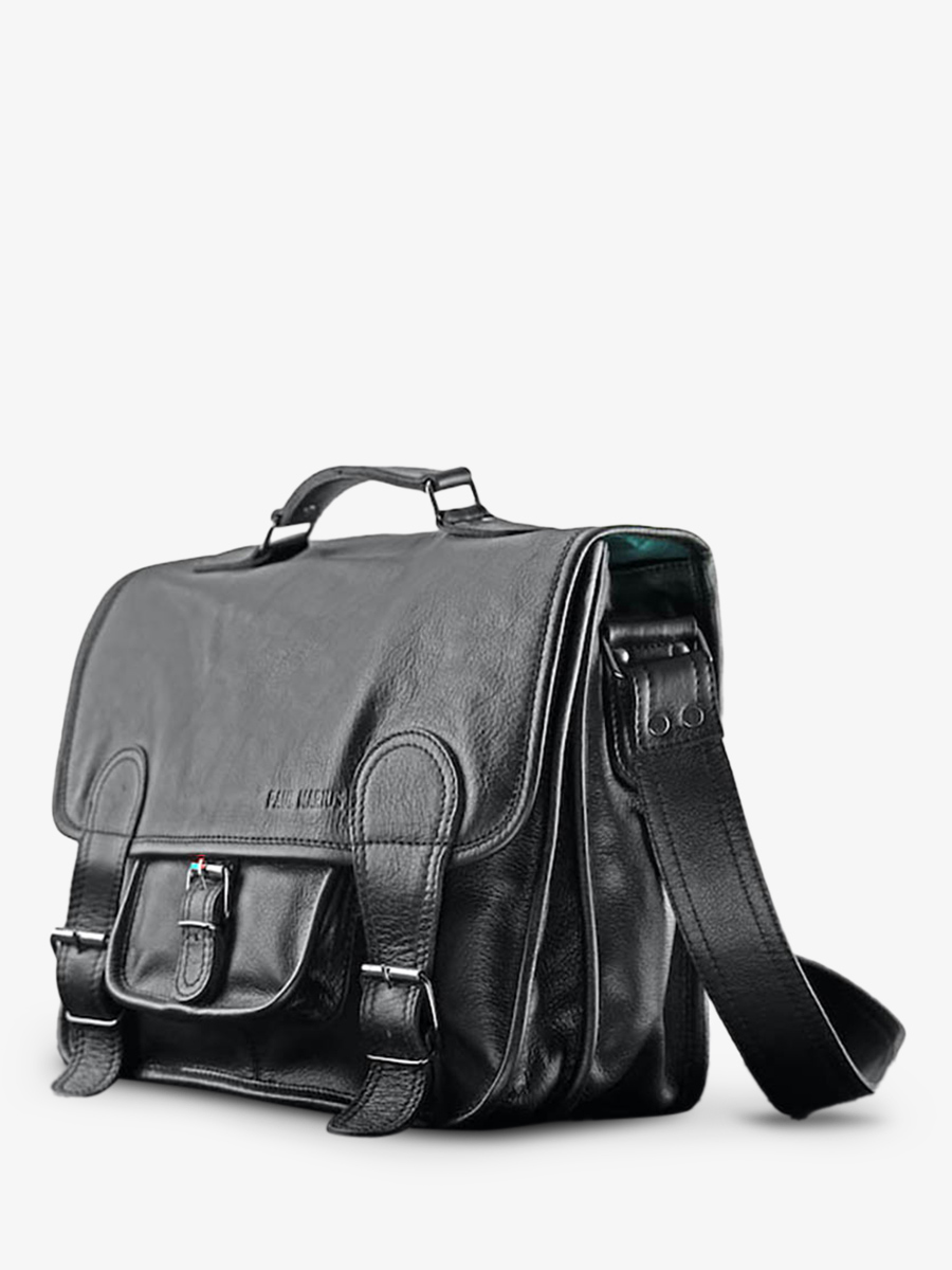 LeCartable L Noir porte document cuir ordinateur Noir PAUL MARIUS