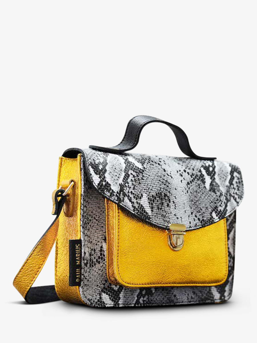 photo-vue-de-cote-sac-bandouliere-cuir-femme-gris-jaune-mademoiselle-george-python-granit-jaune-metallise-paul-marius-w05-p-w-mcy