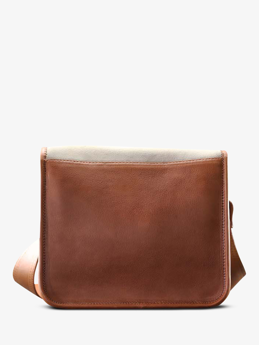 LaSacoche S Naturel - sac bandoulière cuir femme Marron