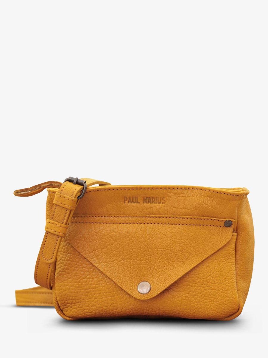 photo-vue-de-face-sac-bandouliere-cuir-femme-jaune-legavroche-safran-paul-marius-w06-y