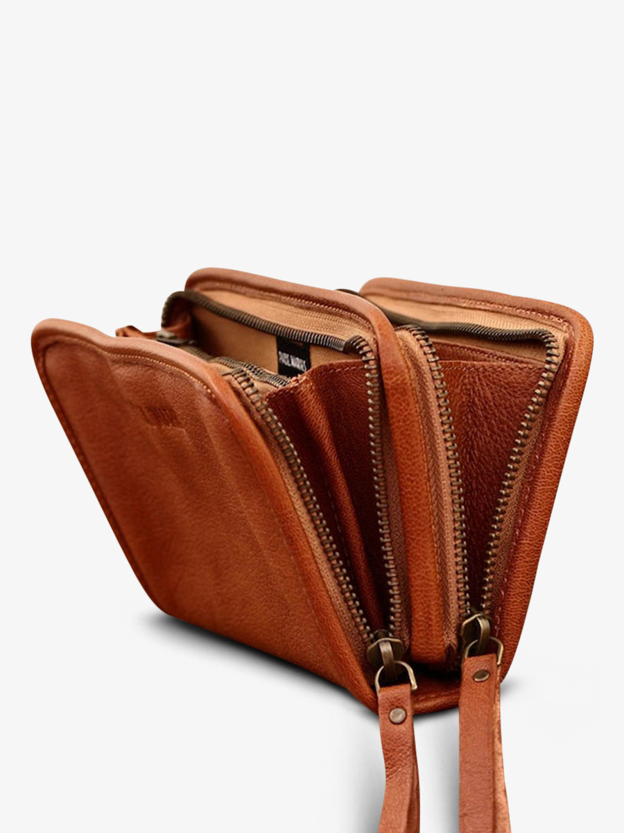 MonCompagnon Naturel portefeuille cuir femme Marron PAUL MARIUS