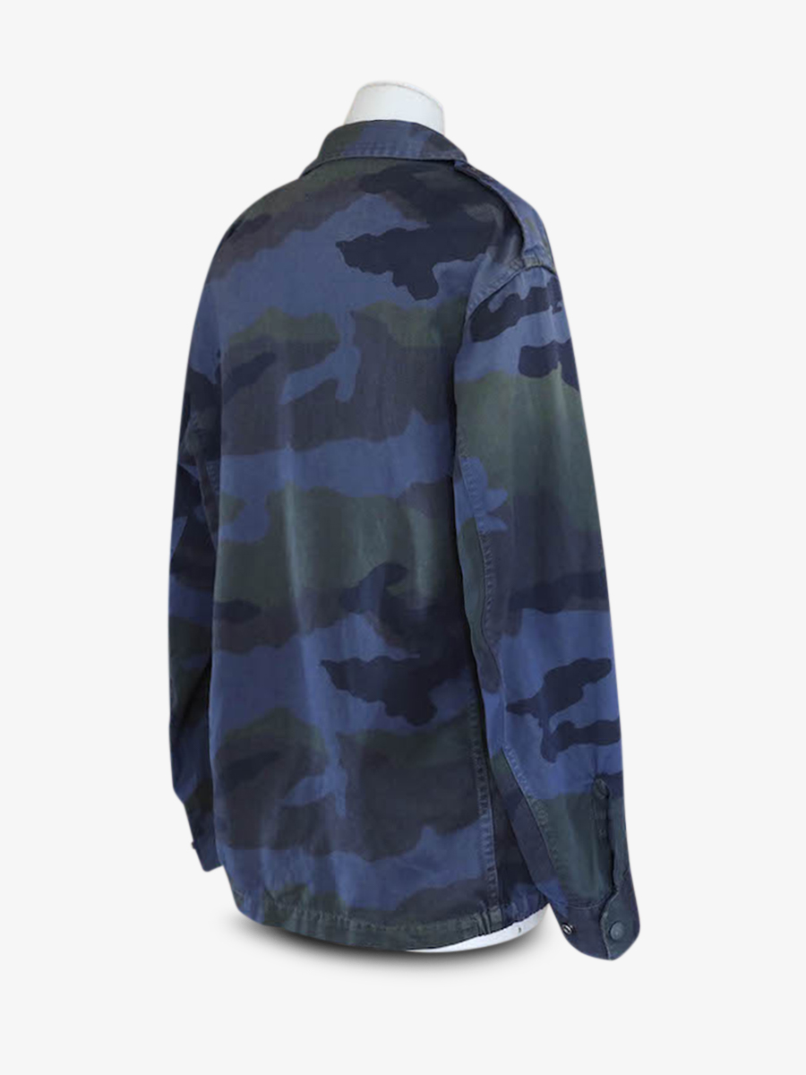 LaVeste Militaire Ceruleen veste militaire coton Bleu PAUL MARIUS