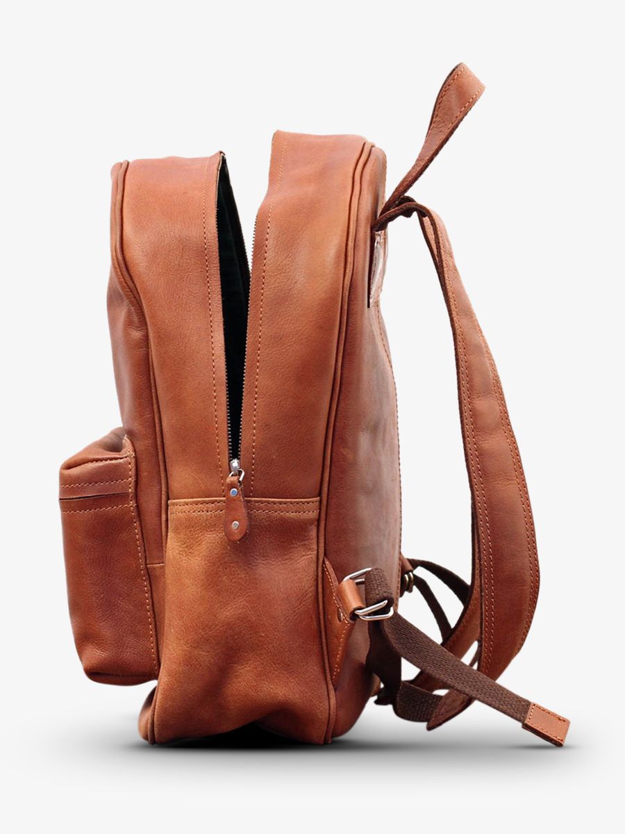 LeMariol Naturel - sac a dos en cuir Marron