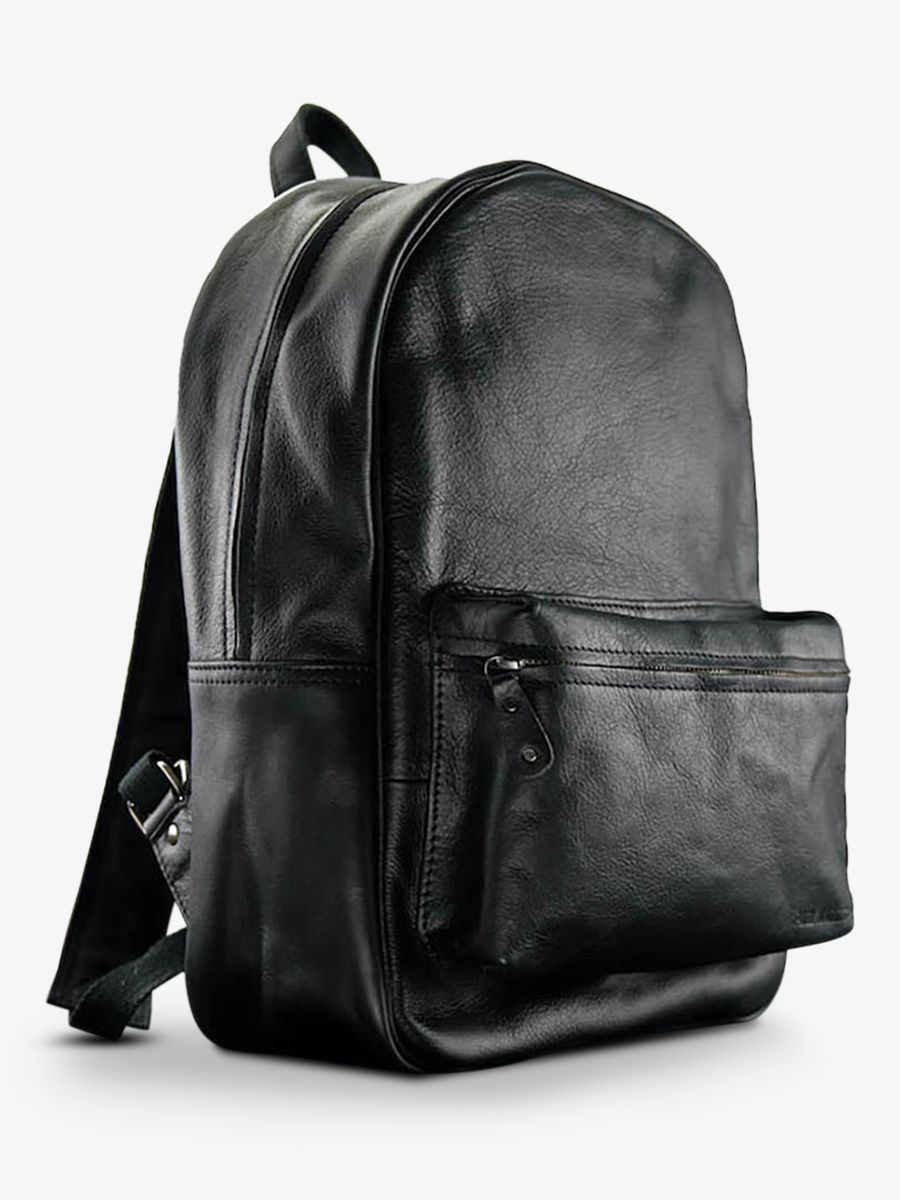LeMariol Noir sac a dos en cuir Noir PAUL MARIUS