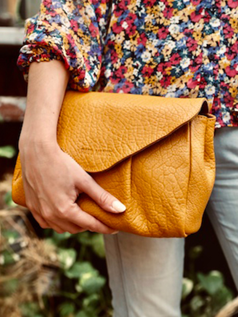Sac bandouliere cuir jaune cheap