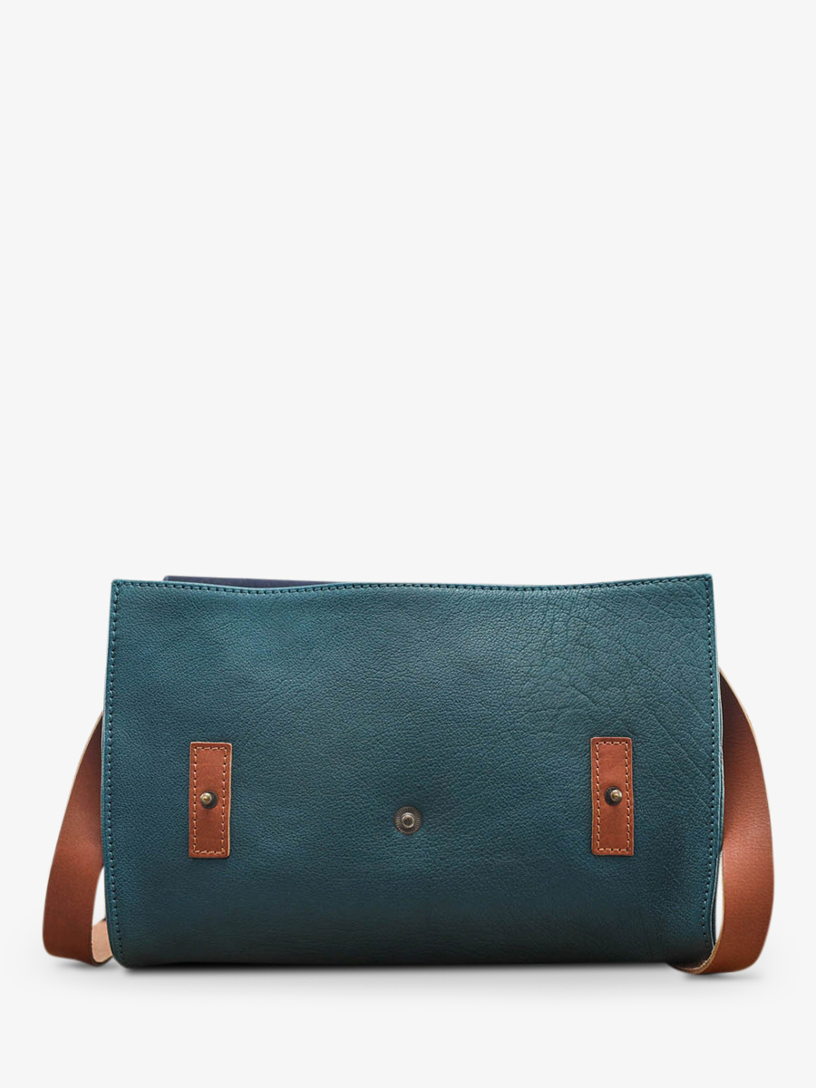 photo-vue-de-dos-sac-bandouliere-cuir-femme-bleu-argente-lindispensable-leopard-bleu-piscine-argente-paul-marius-w08-lp-blu-s