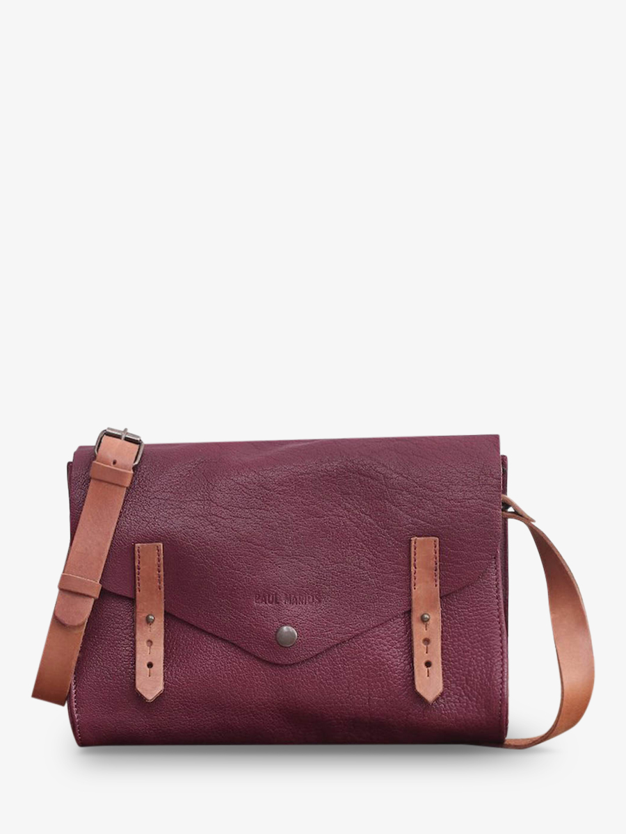 photo-vue-de-face-sac-bandouliere-cuir-femme-violet-lindispensable-prune-paul-marius-w08-p